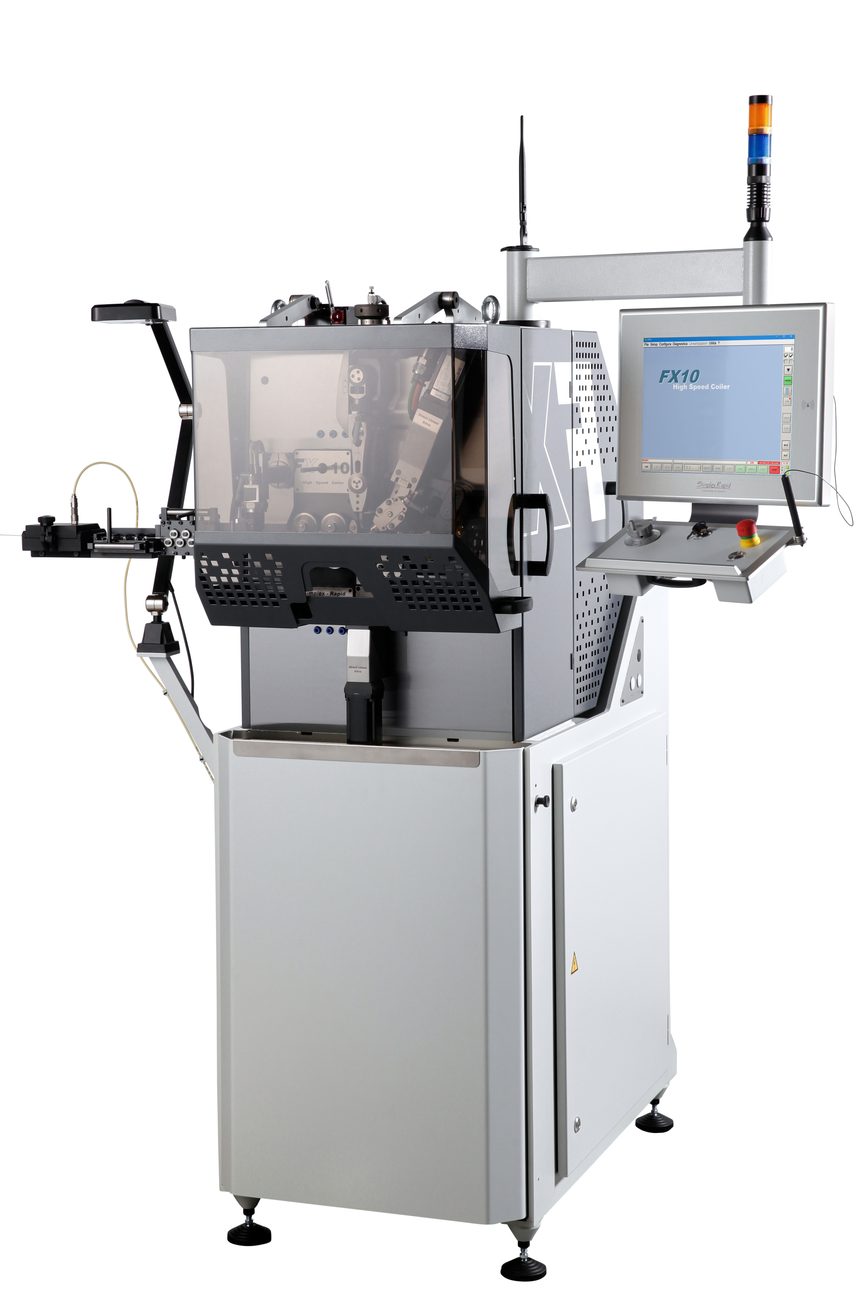 Simplex-Rapid FX10 spring coiler with guards closed